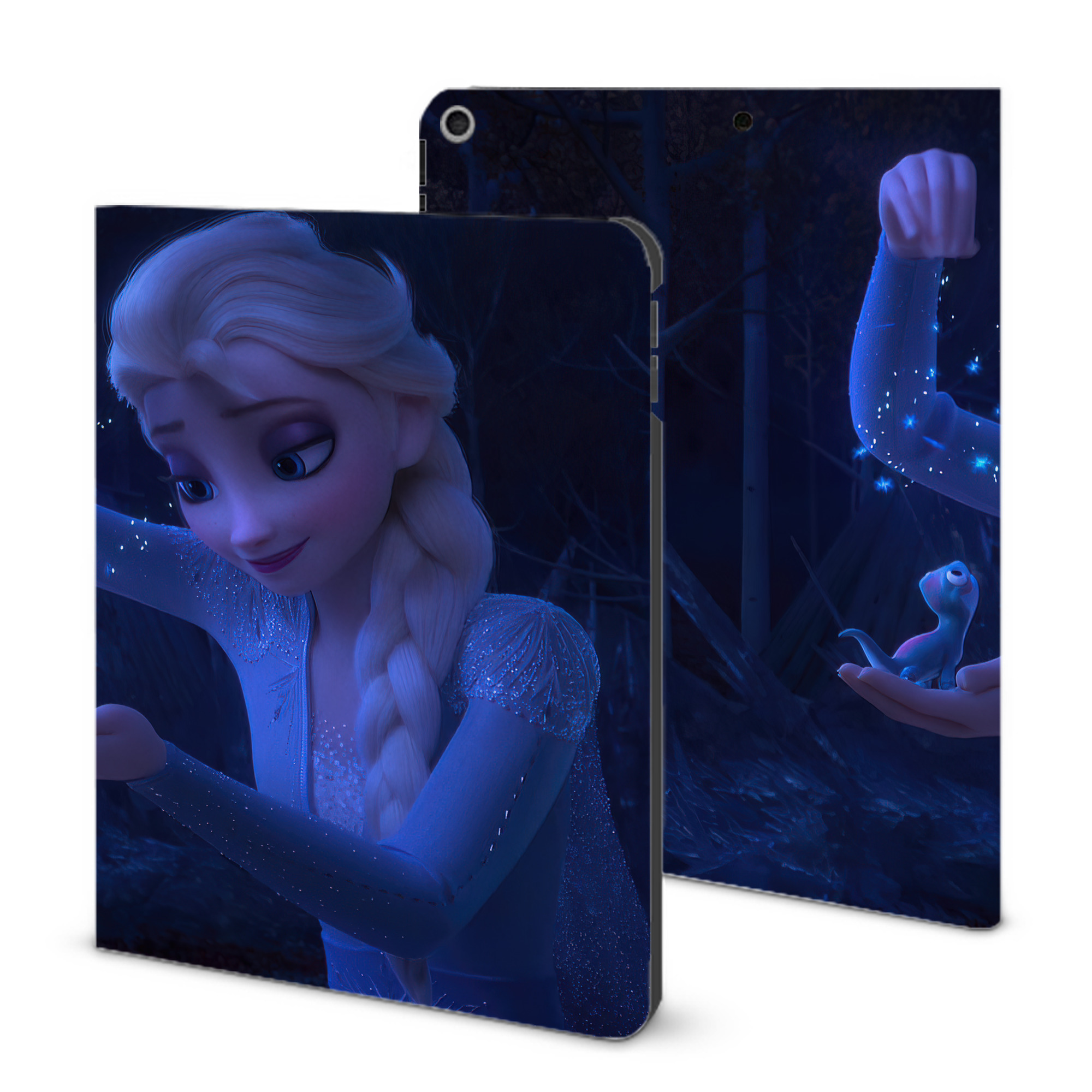 （画像用） アナと雪の女王 アンナ エルサ Frozen Anna Elsa IPad ケース ブック型 PUレザー TPU 耐衝撃 軽量 薄型 ペン収納なし 全面保護 IPad 各モデル対応